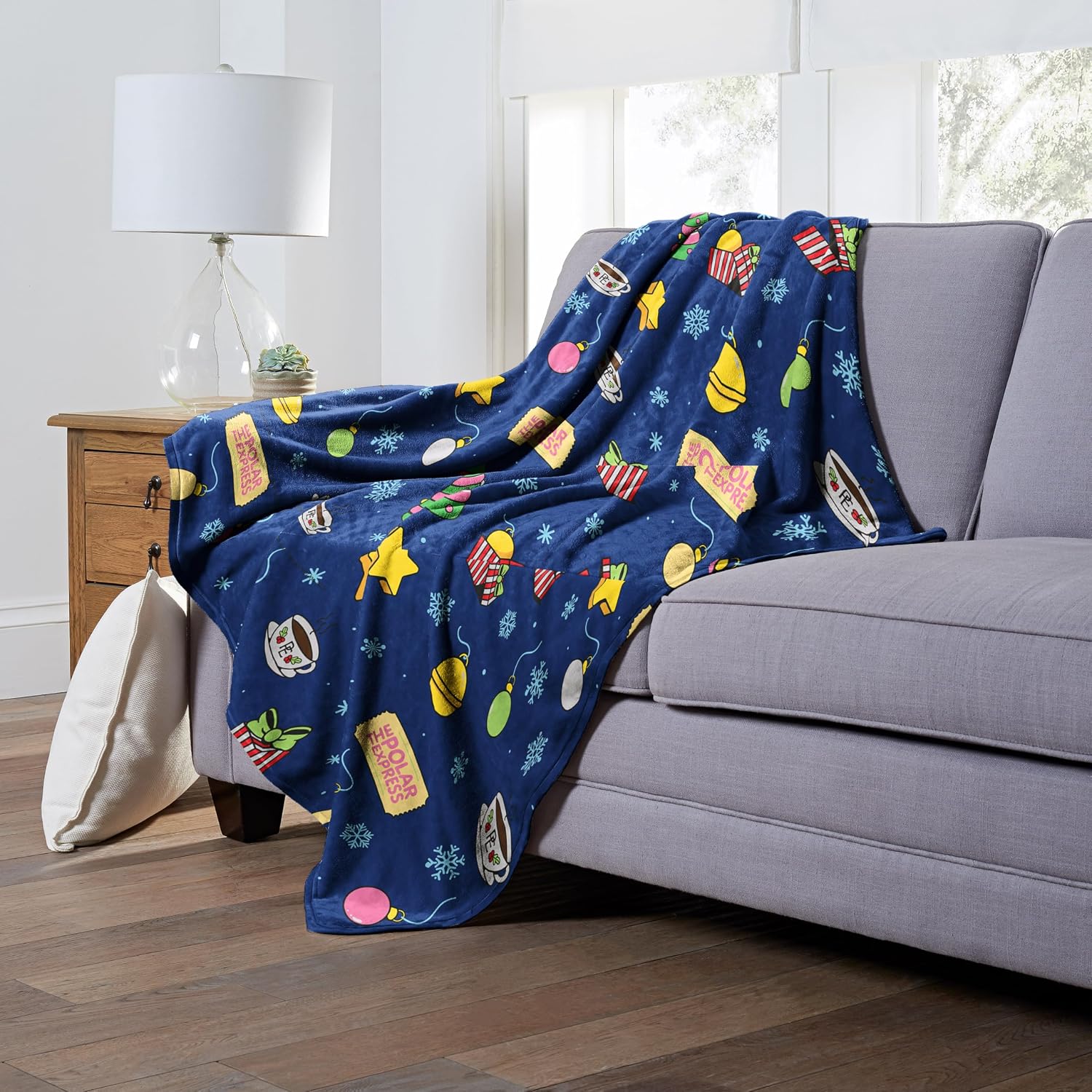 Northwest Polar Express Silk Touch Throw Blanket, 50" x 60", Aboard The Polar Express