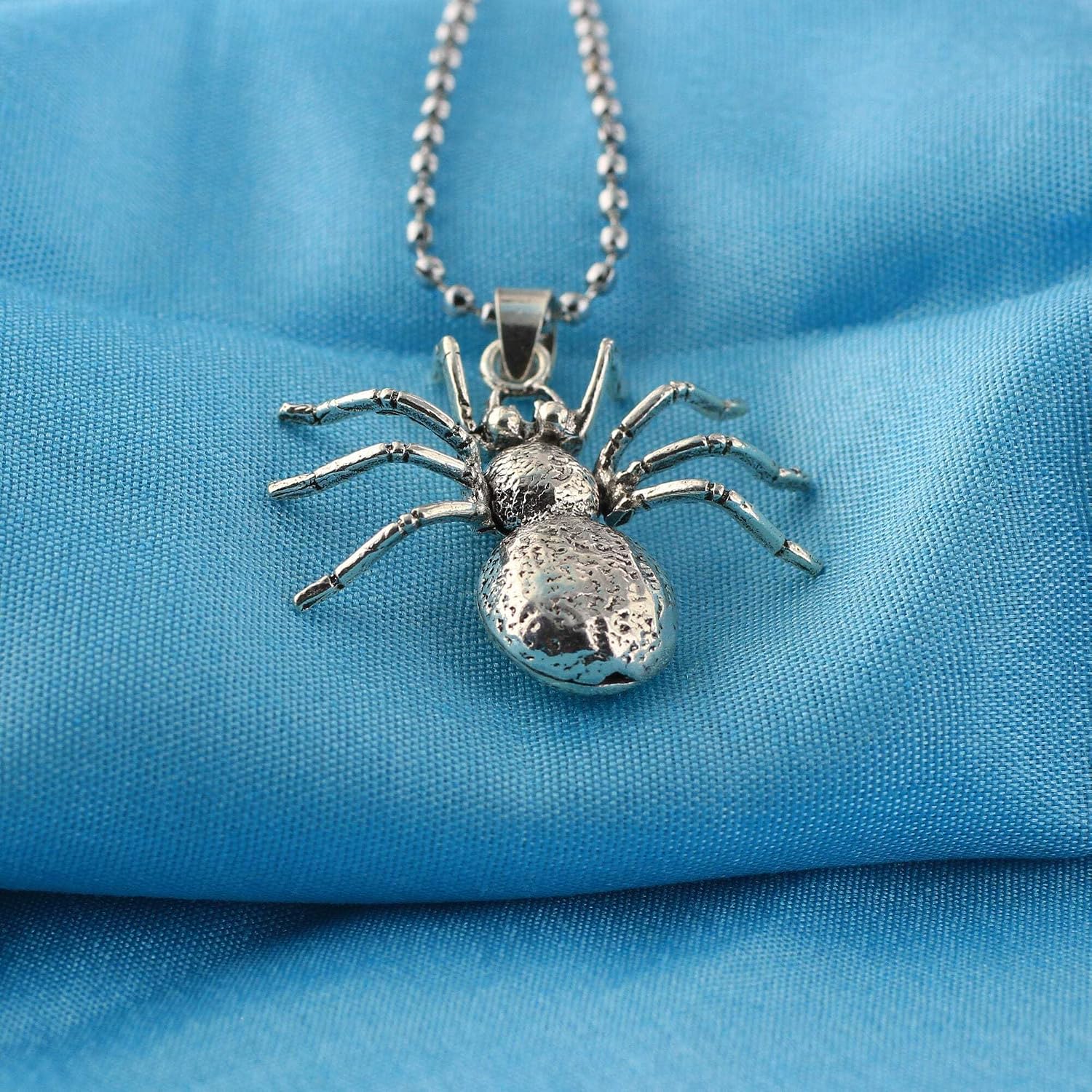 Gem Avenue 925 Sterling Silver Spider Charm Pendant for Women With Moving Parts