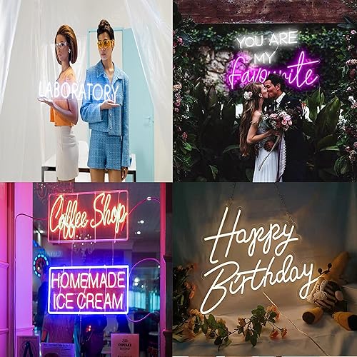 Miniatura 5 de Letreros de neón LED personalizados para decoración de pared, diseño personalizado, letrero de nombre de neón regulable, para dormitorio, boda,