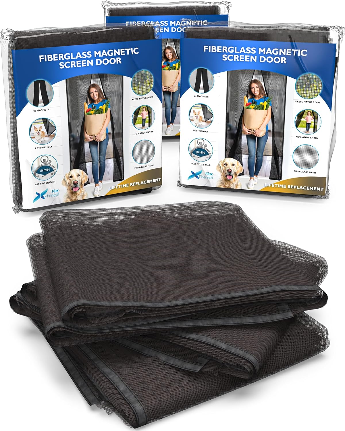 Flux Phenom Fiberglass Magnetic Screen Door Pack of Jamaica Ubuy