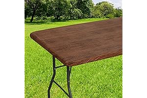 smiry Washable Waterproof Wood Tablecloth 30x72 Rectangle Table Cover