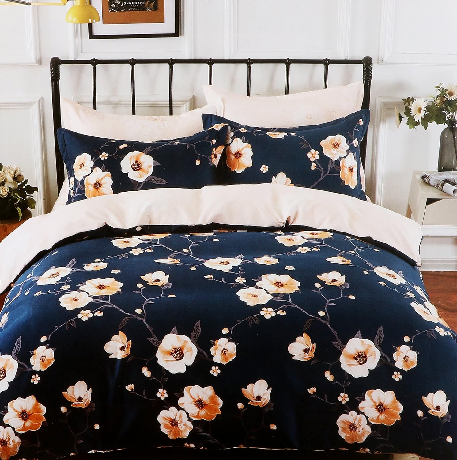 Ross Luxury Living Double Bed Sheet Combo Set of 2 Pillow Covers