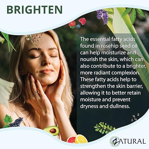 Miniatura 5 de Zatural ROSA CANINA - Aceite orgánico de rosa mosqueta para cara, uñas, cabello y piel, aceite de rosa mosqueta prensado en frío (galón)