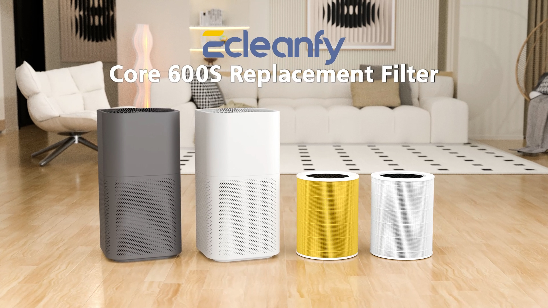 Filtre HEPA H13 Compatible Levoit Core 600S – 3 En 1 Charbon Actif, Remplace Core 600S-RF, Purification 99,97%
