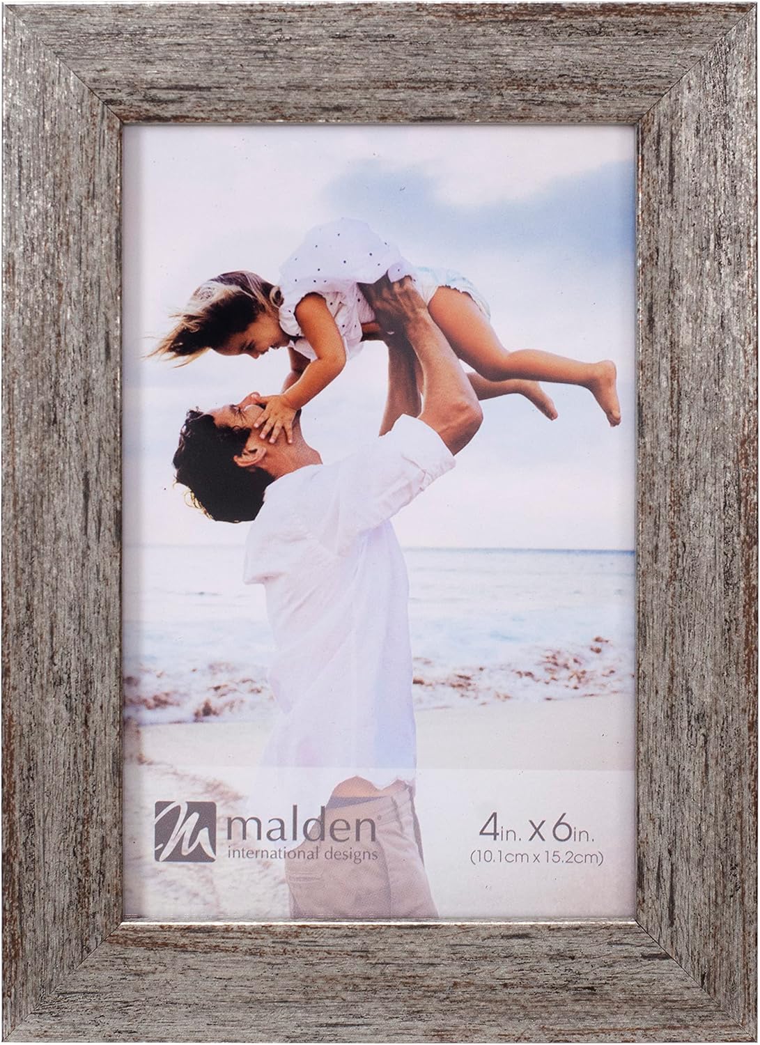 Malden International Designs 4x6 Metallic Taupe Textured