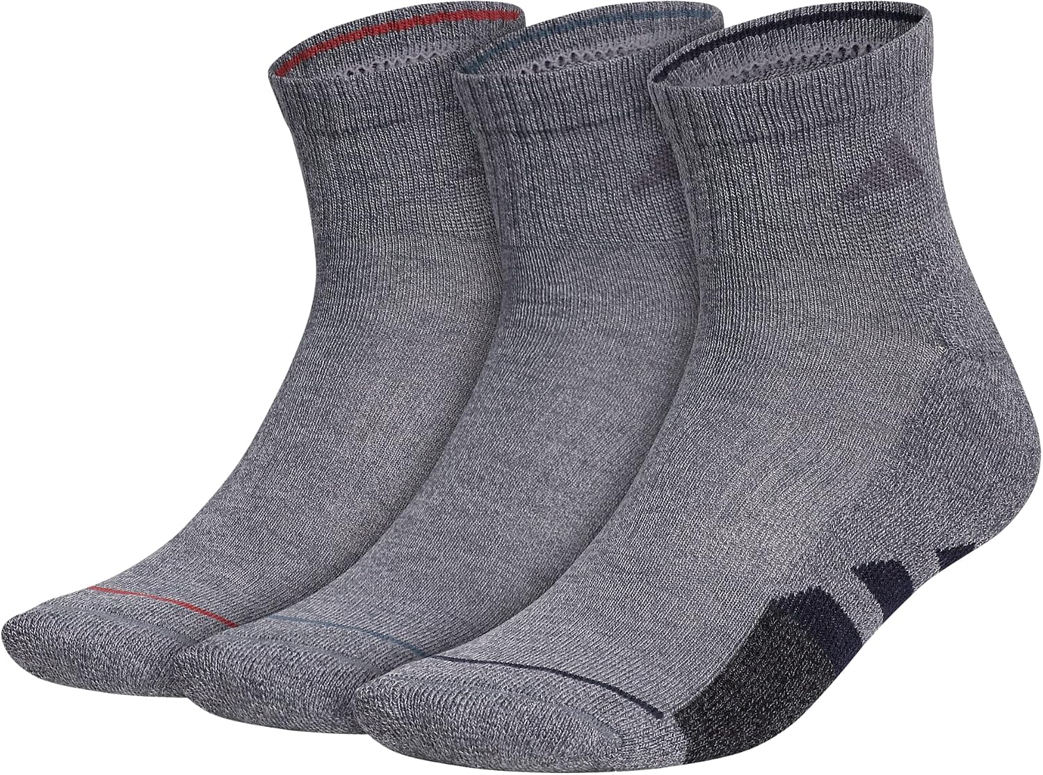 adidas Men's Cushioned Quarter Socks (3-Pair)