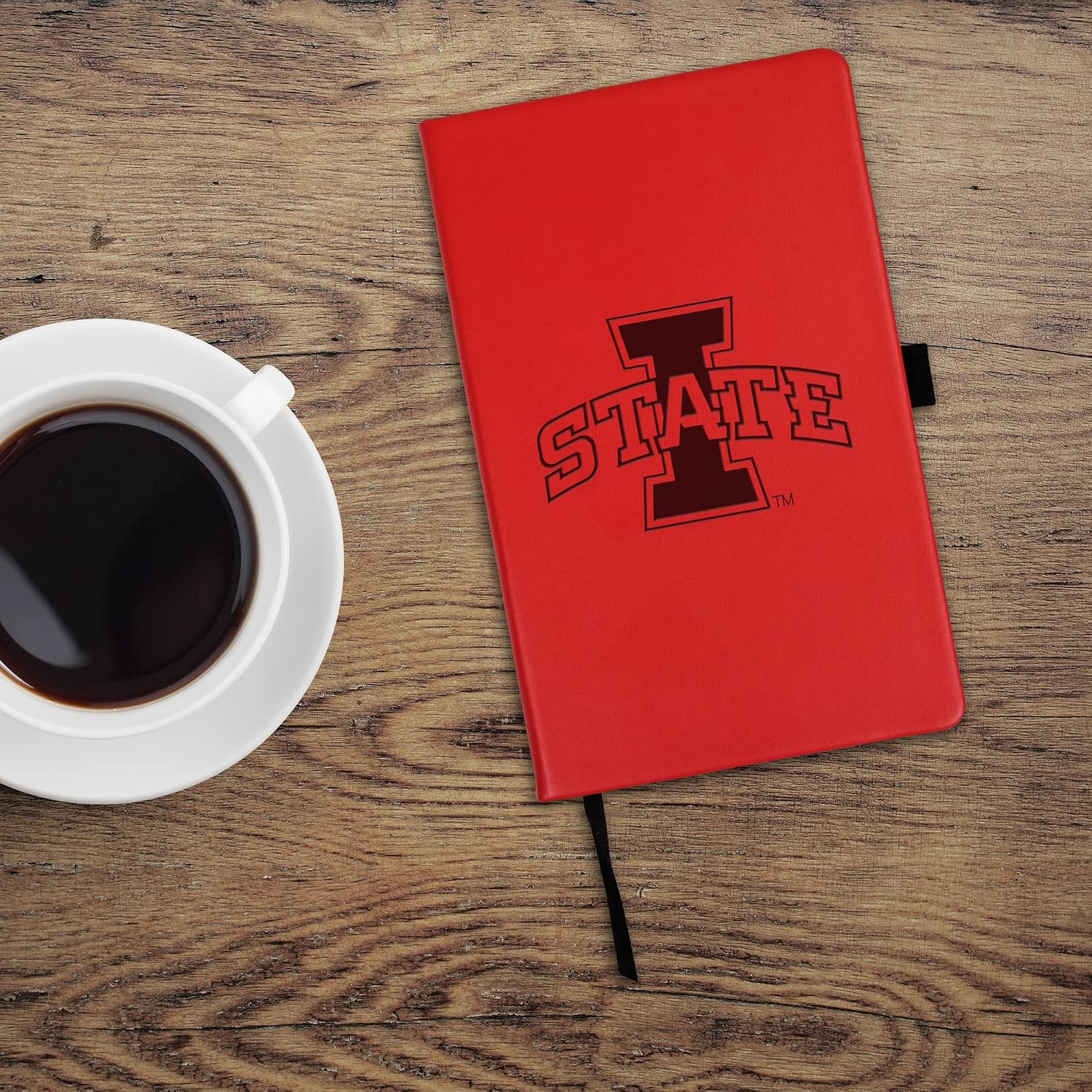 Rico Industries NCAA Iowa State Cyclones Laser-Engraved Color Notepad, 5.25 x 8.25-inches
