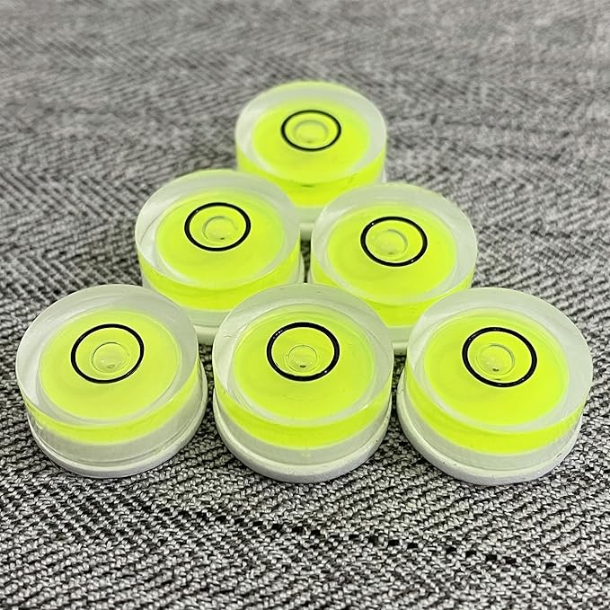 5 Piezas Niveles de Burbuja Circulares Pequeños con Base Adhesiva miniatura 3