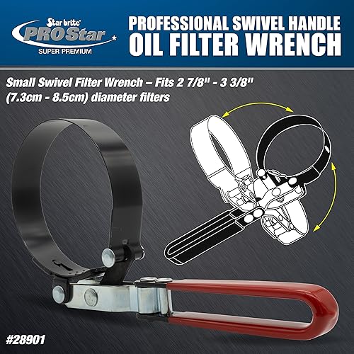 Miniatura 3 de STAR BRITE Llave de filtro de aceite 2-1316" x 3-532" (028901)