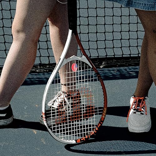 Miniatura 9 de PartyKindom Raqueta de tenis de silicona, amortiguadores de vibraciones con bandera estadounidense, amortiguadores de raquetas de tenis,