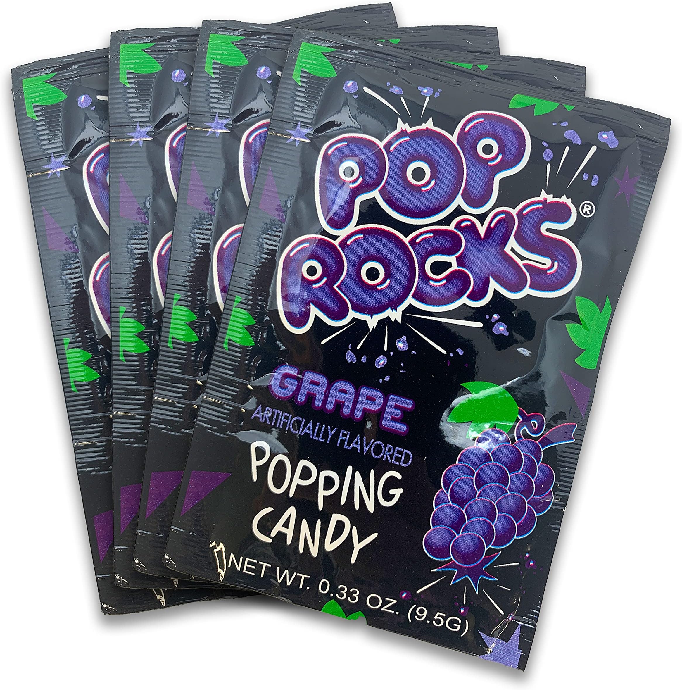 Grape POP ROCKS® Candy | Includes 4 Individual Packs of Grape Flavored Mini Rock Popping Candies