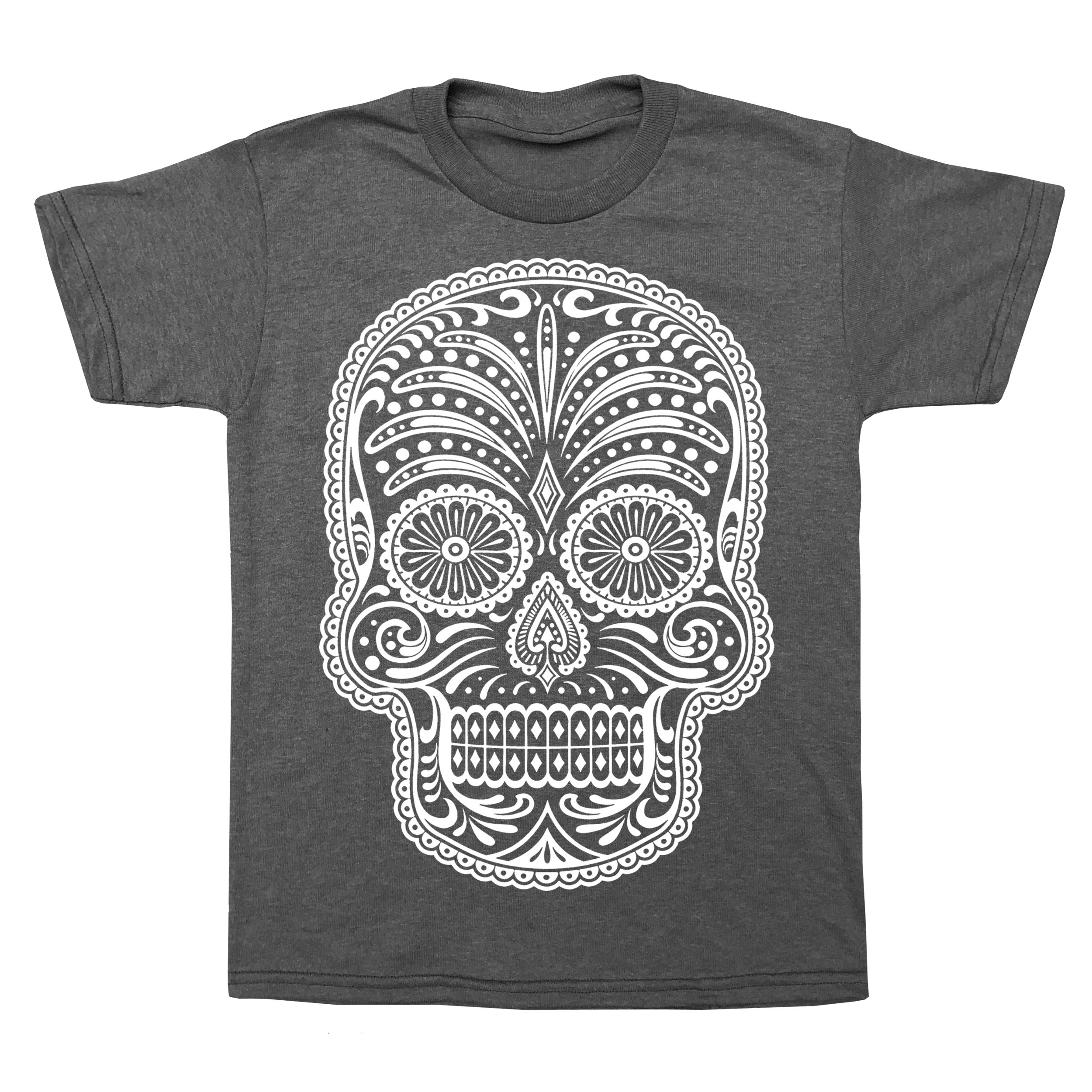 Calavera Sugar Skull Dia De Los Muertos Kids T-Shirt