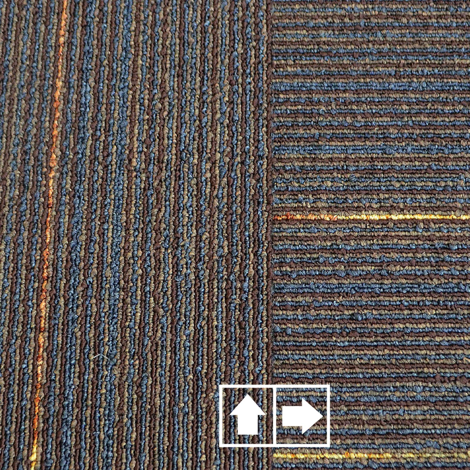 Moquette Modulare 50x50 Cm - Tappeto A Mattonelle Per Interni, 14 Colori A Scelta - 4 Pezzi (1 Mq) Rosso - Foto 7