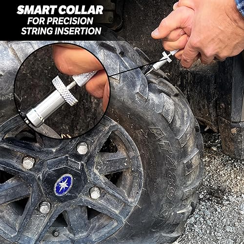 Miniatura 4 de Slime 20503 - Kit de enchufe de reparación de neumáticos planos, resistente, universal, kit completo de enchufe de 40 piezas