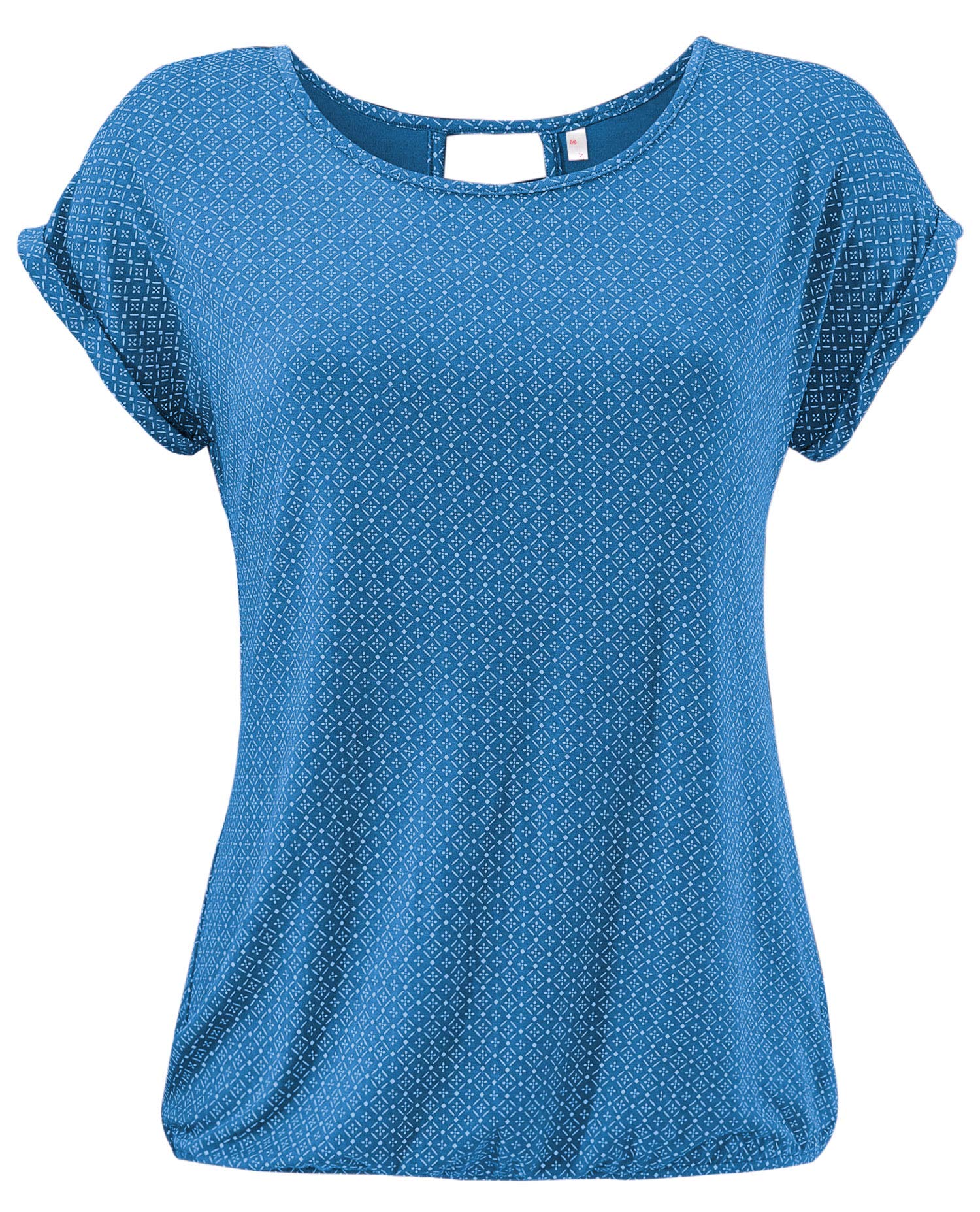 T-shirt D'été Ample à Manches Courtes Avec Nœud – Chemisier Décontracté Pour Femme