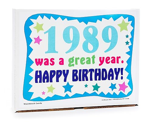 Miniatura 4 de RETRO CANDY YUM ~ Ideas de regalo de cumpleaños número 33 de 1989, surtido de dulces nostálgicos de la infancia, regalos de cumpleaños número 33