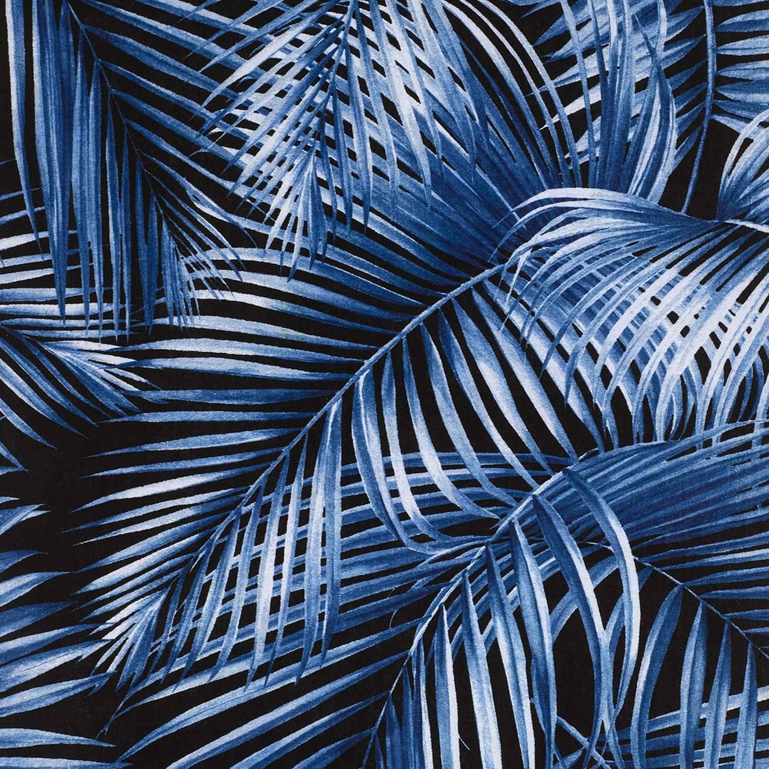 Nicole Miller - Beach Towel, Cotton Sheared Velour with Terry Back, Ideal Beach Essentials, Dorm Room Essentials 36" x 68" (Palm Azul)