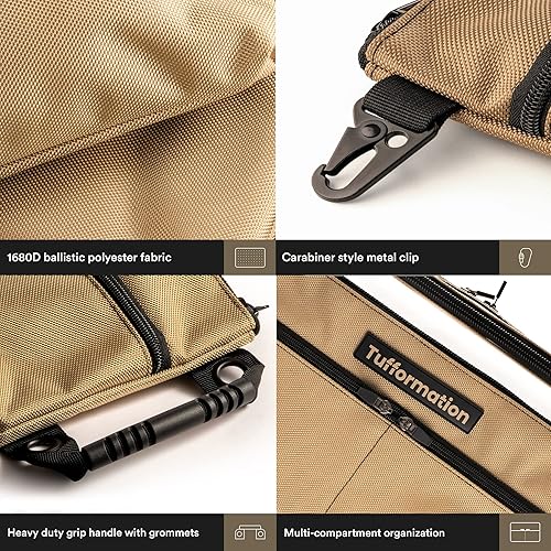 Miniatura 4 de Bolsa de herramientas pequeña, organizador de bolsa de herramientas con cremallera. Bolsa de herramientas pequeña con múltiples compartimentos.