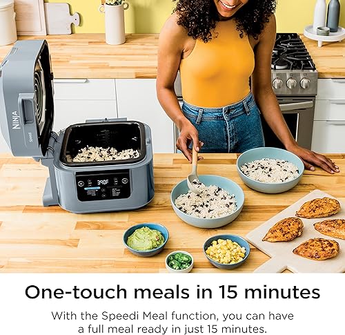 Miniatura 3 de Ninja SF300C Speedi - Olla rápida y freidora de aire, capacidad de 6 cuartos de galón, funciones 10 en 1 para hornear, asar, dorar, saltear, cocinar