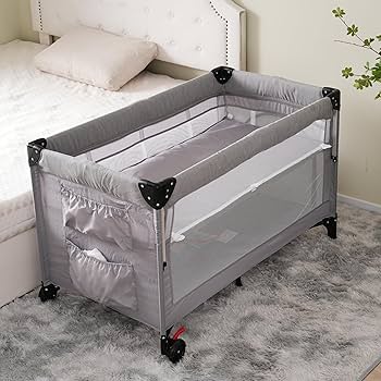 Amazon.co.jp: OSJ ベビーベッド ベビーサークル 赤ちゃんベッド