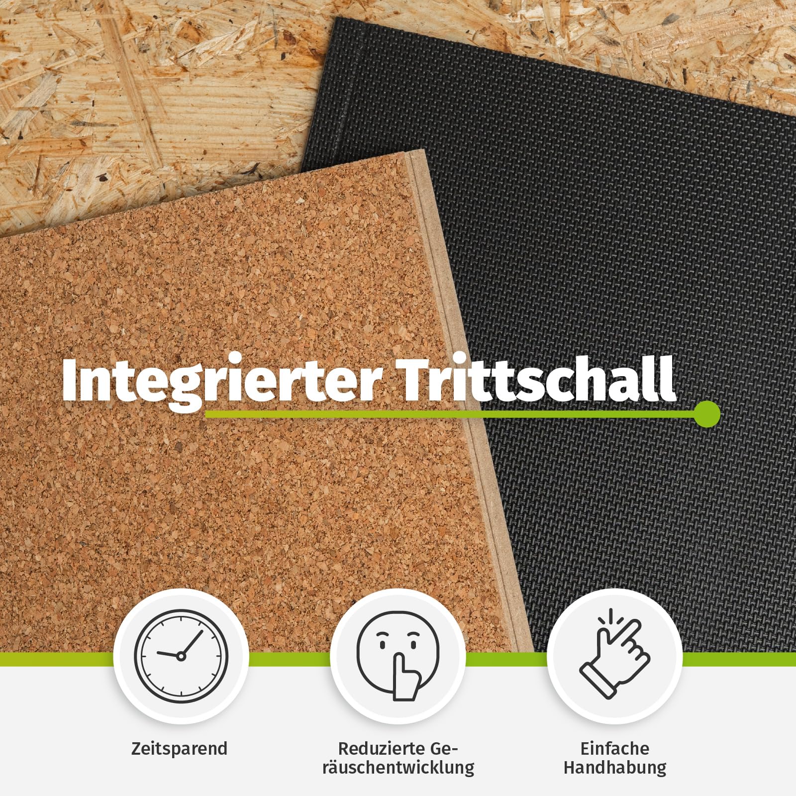 HORI Klick Hartvinylboden Rigid SPC Landhausdiele Holzoptik - Klick-Vinyl mit Trittschalldämmung - schwimmende Verlegung - - 122 x 18 x 0,35 cm - 2,2 m² - 10 Dielen