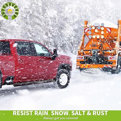 Miniatura 4 de AUTOSAVER88 Estribos laterales compatibles con Chevy SilveradoGMC Sierra 1500 2019-2025, SilveradoSierra 2500HD 3500HD 2019-2025 Crew Cab barras