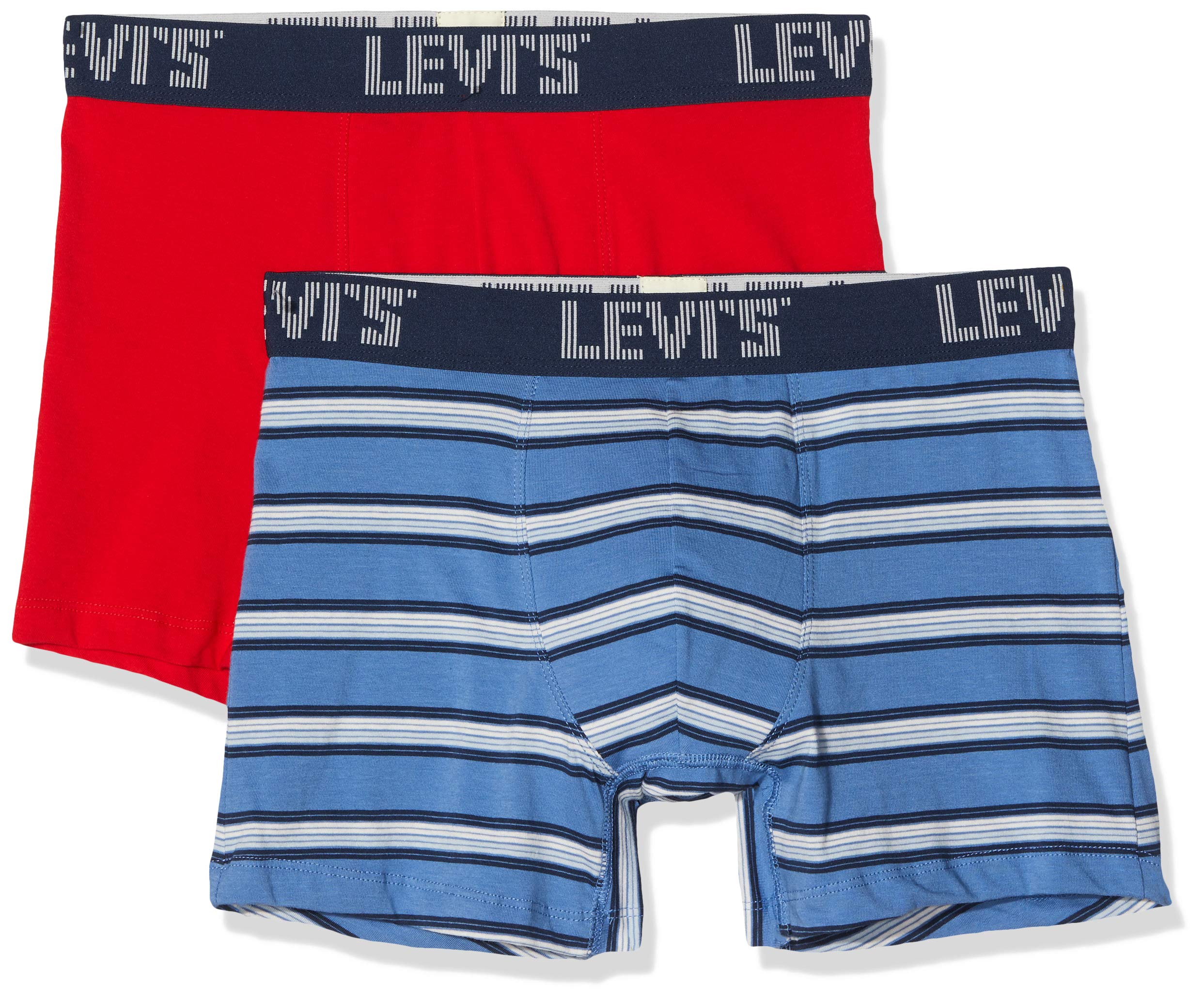 Levi's Men's Riverside Blue 003 Yd Stripe Boxer Brief 2P Shorts, 40 (Pack Of 2)