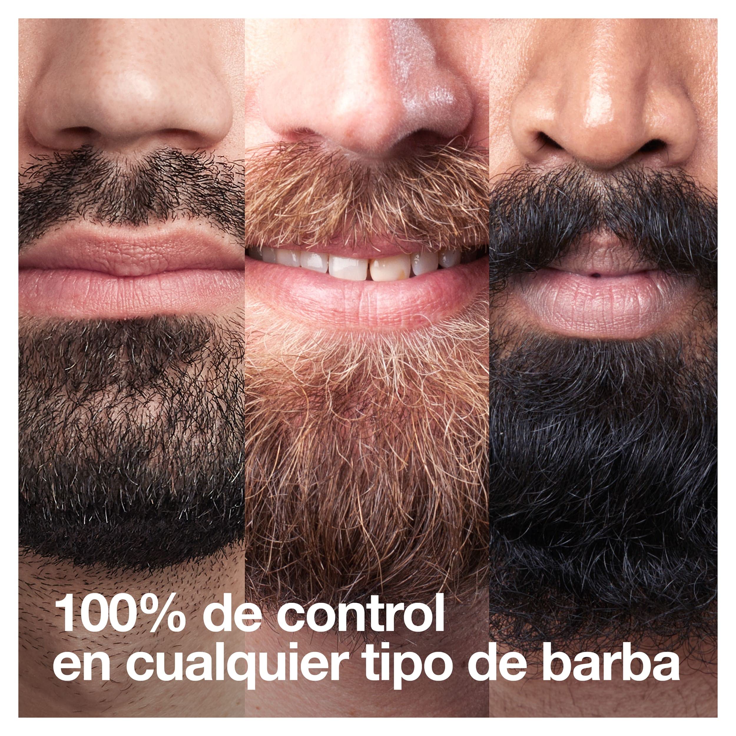 Braun Recortadora de Barba 10 en 1, Máquina Cortar Pelo, Cortapelos Hombre para Cara, Pelo, Orejas, Nariz y Cuerpo con Tecnología Autosense y Maquinilla Gillette, 8 Accesorios, 7 MGK7320, Negro/Plata