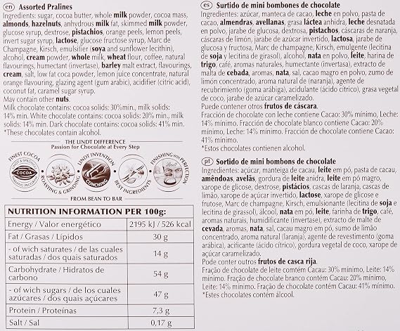 Lindt & Sprungli Lindt Mini Pralines Pink, 100g