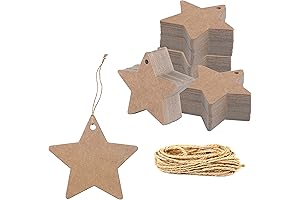 Craft-Enhancing Cardboard Stars: Adorn with Creativity