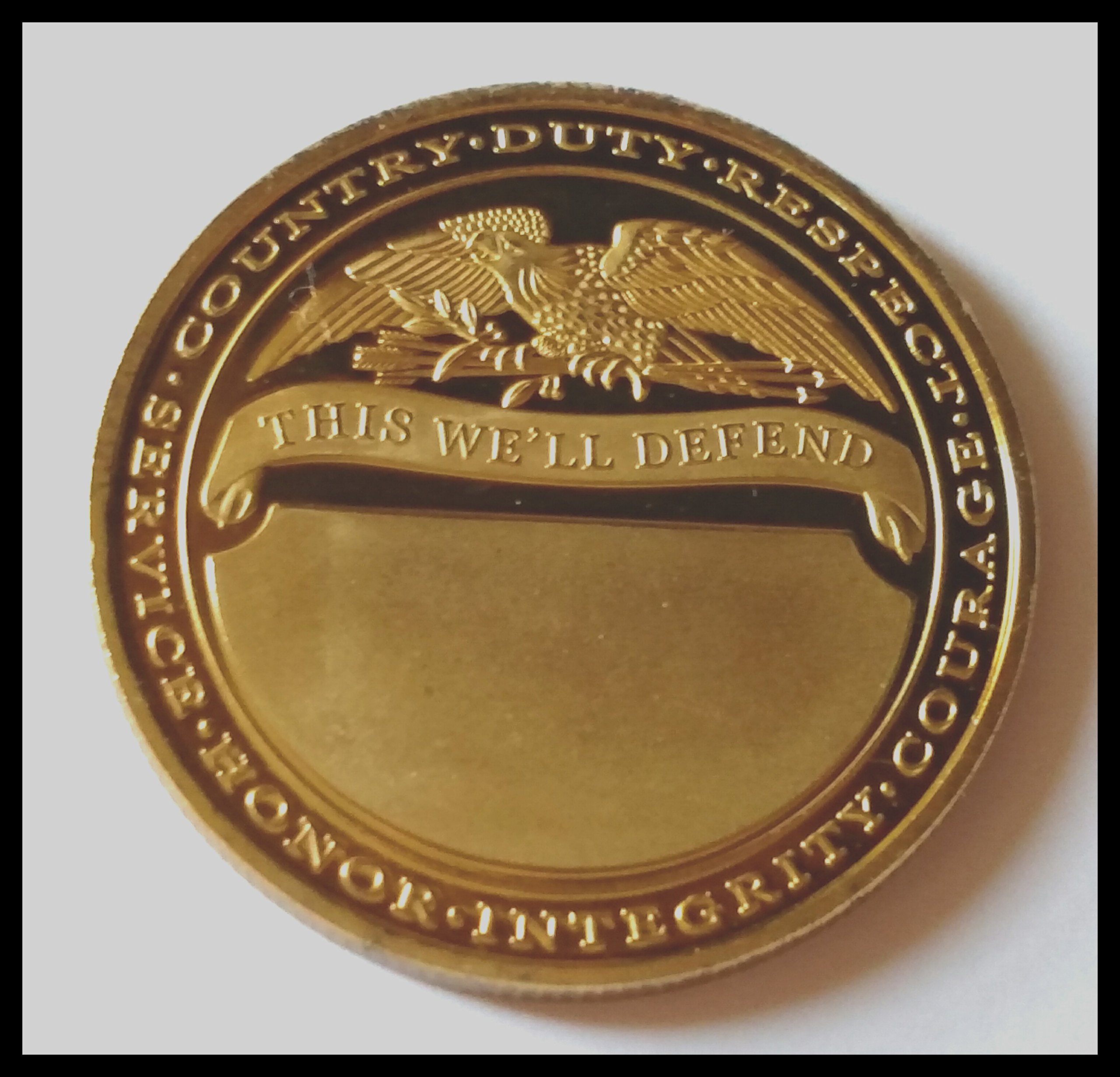 Army Air Corps B-17 Bomber Flying Fortress Challenge Art Coin