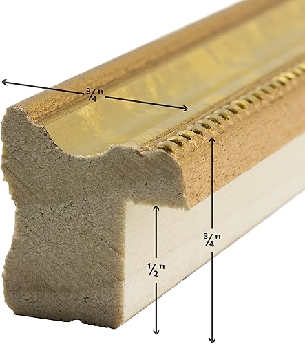 Miniatura 2 de Craig Frames 314GD, marco dorado adornado, 13 x 19 pulgadas