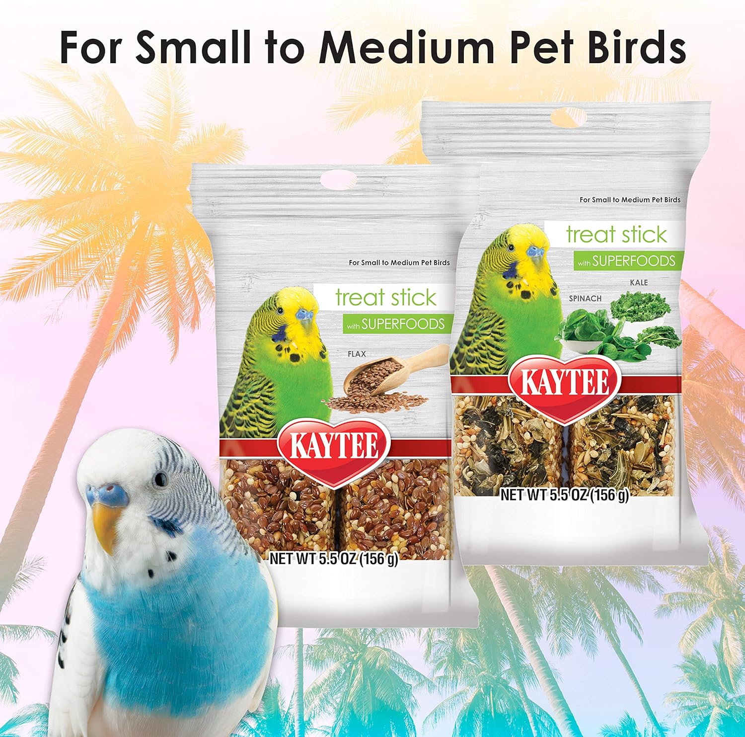 Kaytee Avian Superfood Treat Stick Spinach & Kale 5.5oz : Pet Supplies