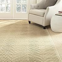 Vista 19 de Martha Stewart x SAFAVIEH - Colección de alfombras de área, alfombra de 2 pies 3 pulgadas x 10 pies, gamuza beige, lana y viscosa hecha a mano