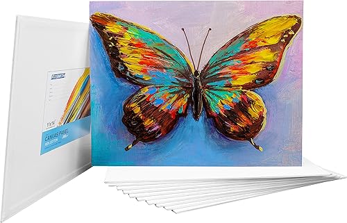 Miniatura 3 de FIXSMITH - Lienzos para pintar, de calidad profesional, hecho de 100% algodón, sin ácidos, para profesionales, pintores aficionados, estudiantes y