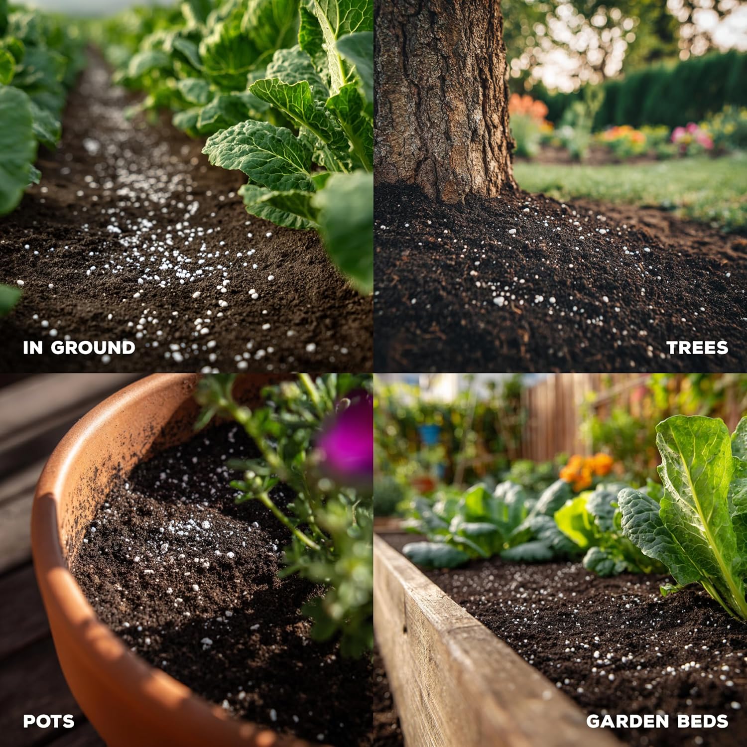 Soil Seed & Water Zeolite Soil Conditioner – Natural Minerals for Water Retention, Nutrient Exchange, and Drainage - Home Garden - OMRI Listed