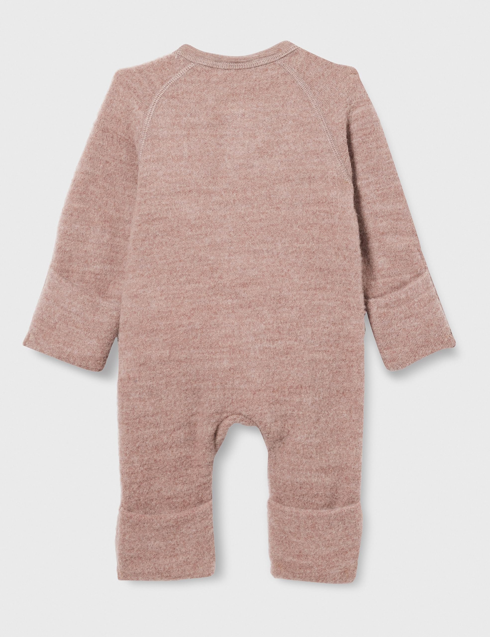 Bestseller A/S NBFWMINO Wool BRU LS Suit XXIII Jumpsuit, Antler, 80, Antler, 80 cm