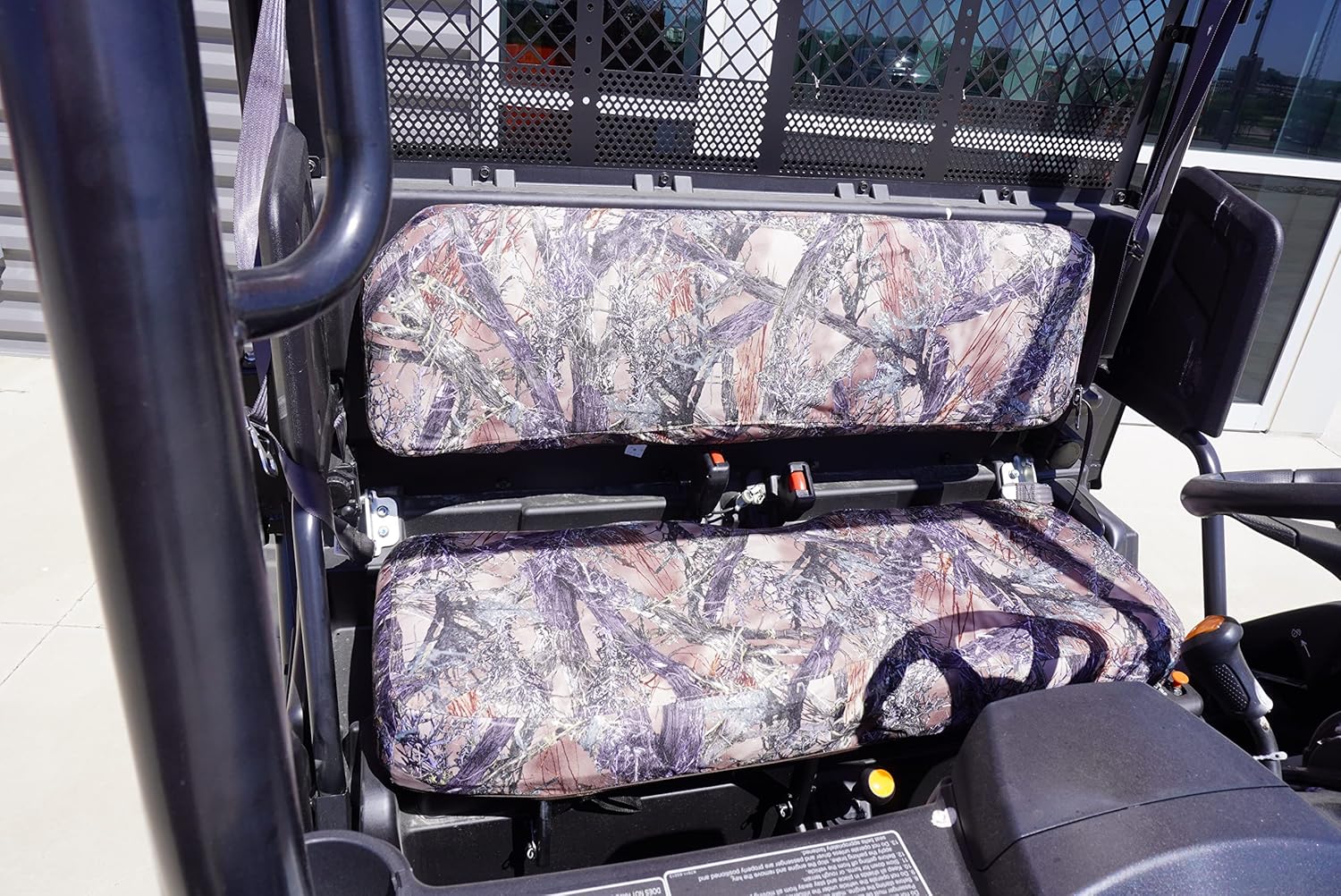 Durafit Seat Covers, Kubota Sidekick RTV Utility Vehicle, Camo Seat Covers, Endura Fabric for Solid Bench. New Version