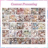 Vista 5 de 800 piezas de lindas calcomanías para álbum de recortes de viaje Y2K, libro de calcomanías japonés para adultos, calcomanías coreanas Kawaii