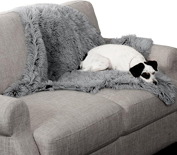 FurHaven Long Fur & Velvet Waterproof Pet Blanket - Taupe, Extra Large