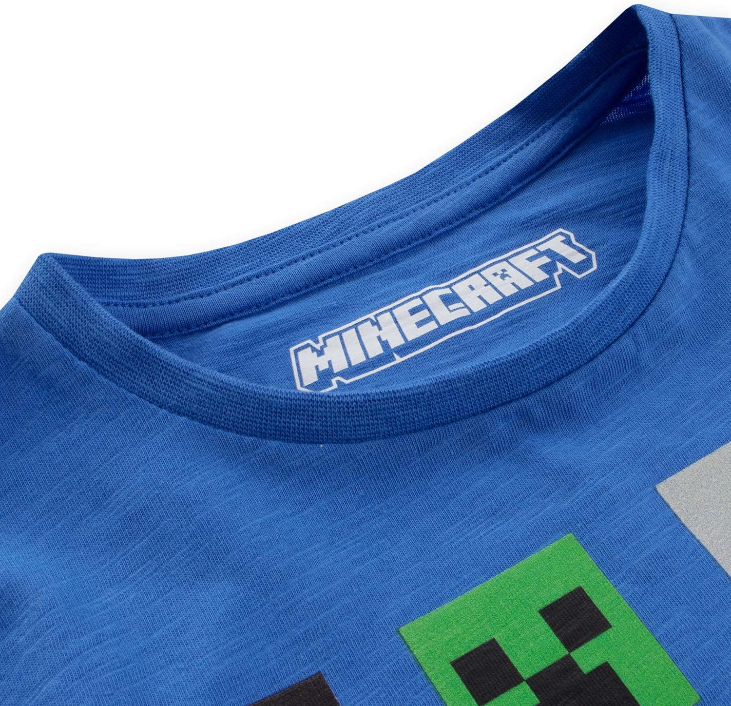 Minecraft T-Shirt Sprites Characters Gamer Gifts Boys Black Short Sleeve Top