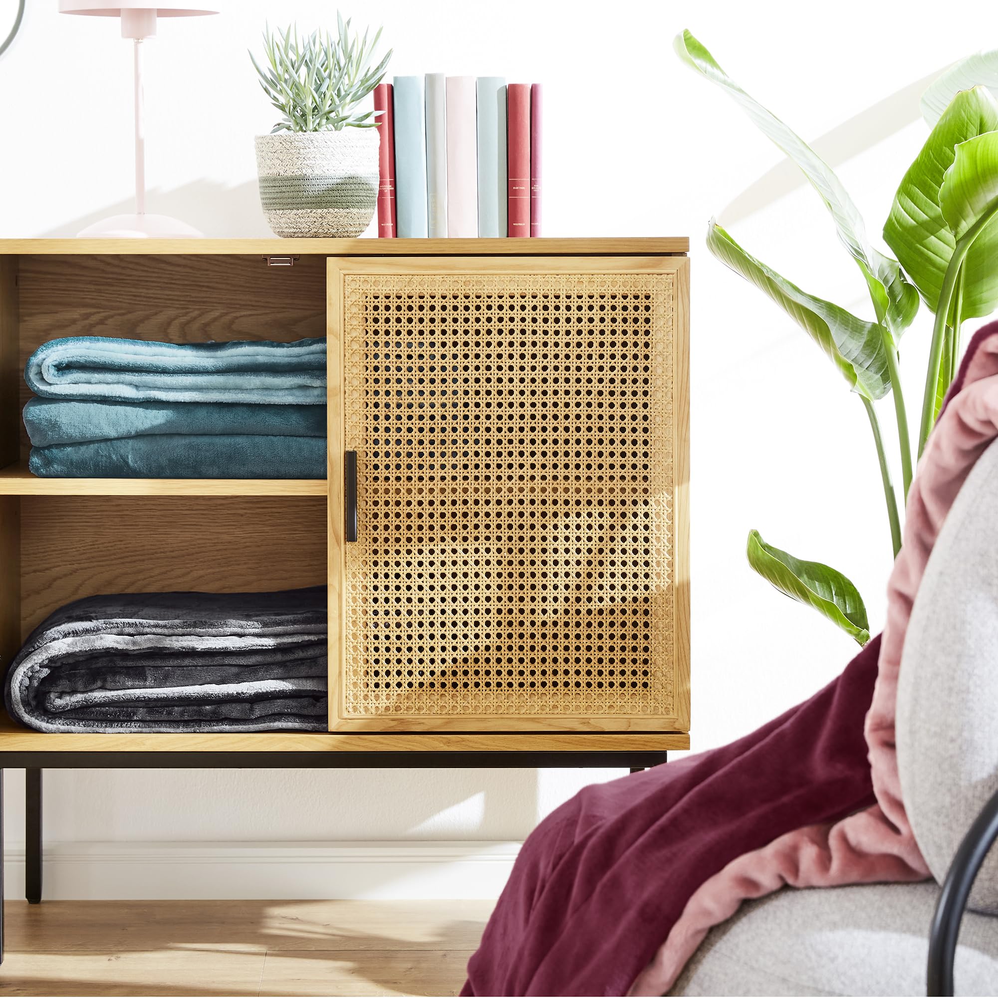 s.Oliver Doublesoft Kuscheldecke 150x200 - super kuschelig & warm, Polyesterflausch Decke dunkelgrau grau