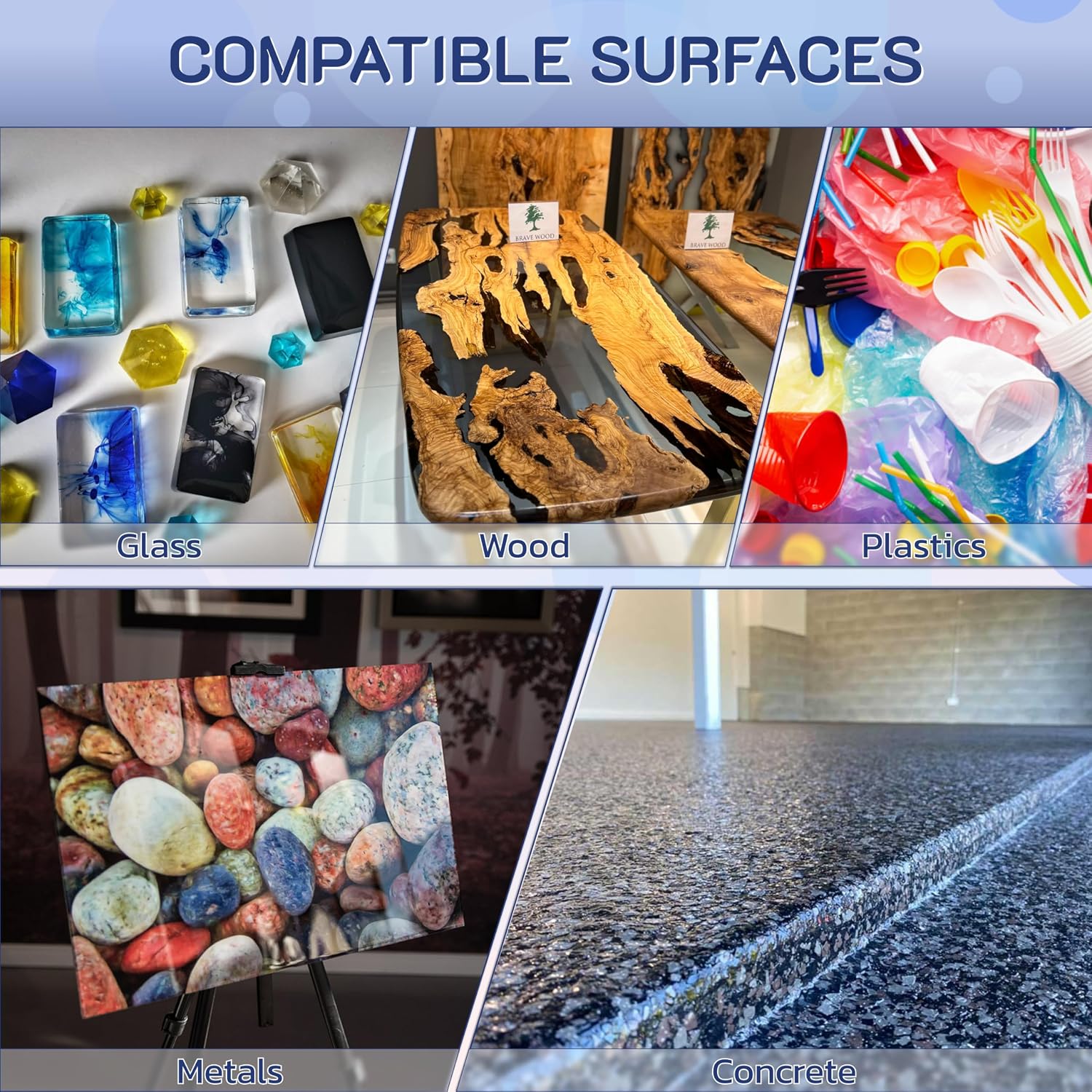 Countertop Epoxy Kit - Bar Top Epoxy 2 Quarts (50 Oz Epoxy + 25 Oz Epoxy) Yellow Resistant & Clear - Liquid Glass Epoxy for Tabletops, Countertops, Jewelry, Crafts, Art & More