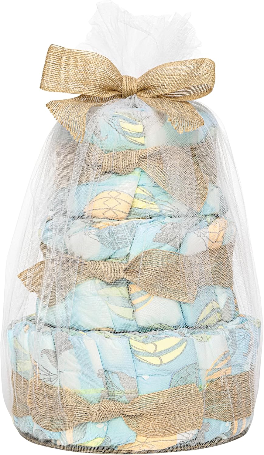 The Honest Company Diaper Cake | Clean Conscious Diapers, Baby Personal Care, Plant-Based Wipes | Above it All | Regular, Size 1 (8-14 lbs), 35 Count 35 Count (Pack of 1) Above It All