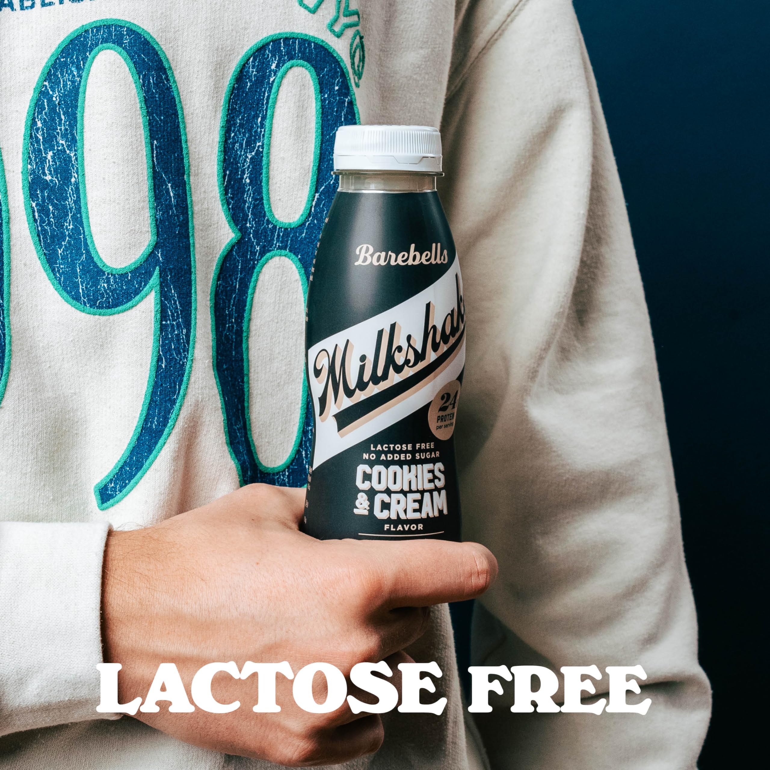 Barebells Milkshake Batido de Proteínas 24g Sin Lactosa Sin Gluten Sin Azúcares Añadidos Sabor Cookies & Cream Pack 8 x 330ml