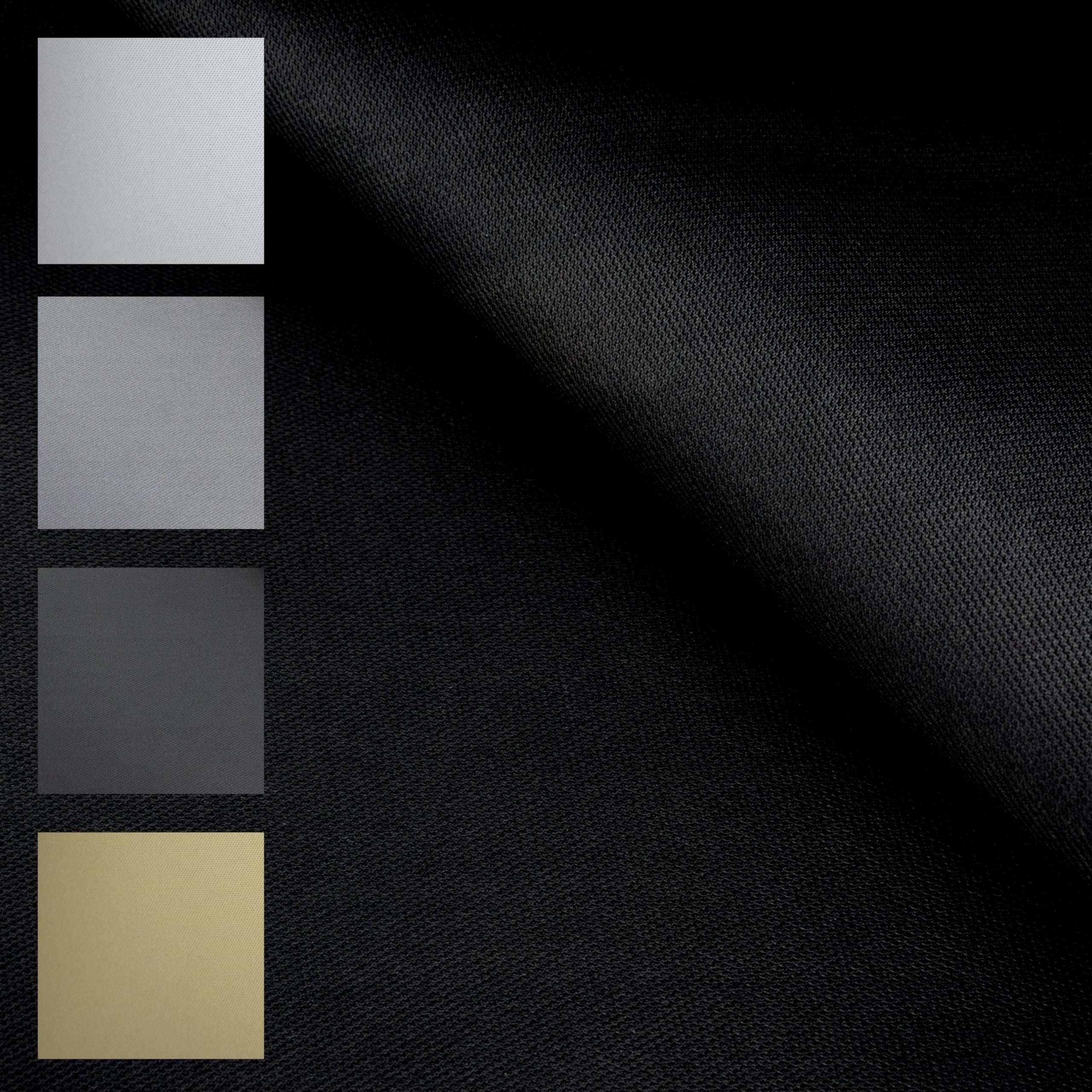 TENDAGGIMANIA Tissu de revêtement Toit Voiture, Compatible avectous Les Voitures- Longeur 2 METRES- Couleur: 1440 Noir