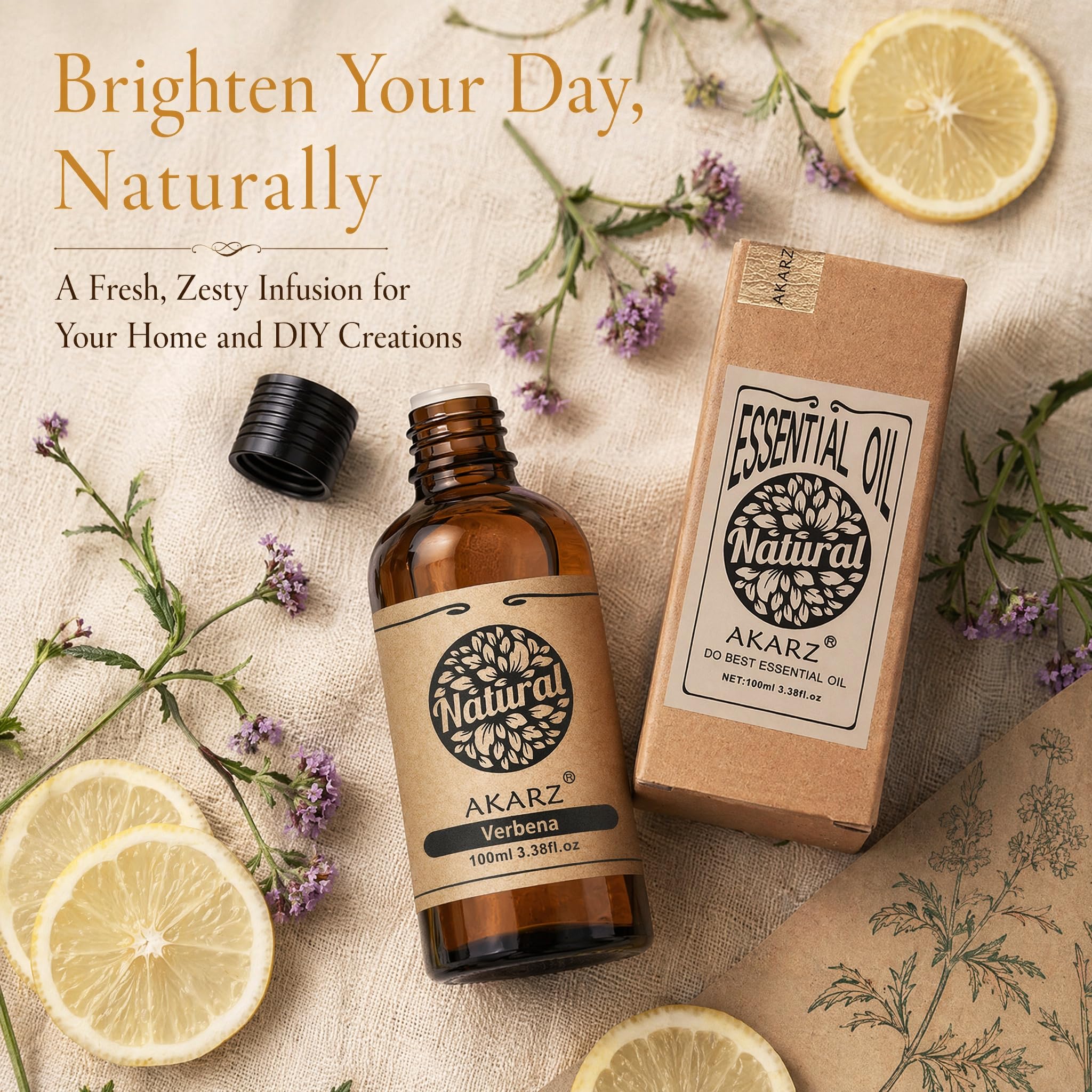 AKARZ 100ml Olejek esencjny z Weroniki - Naturalny olejek aromatyczny do dyfuzorów, lamp aromatycznych i aromatów pomieszczeń