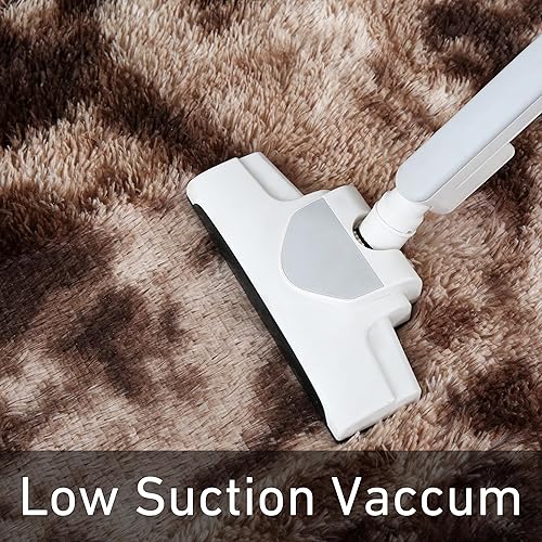 Miniatura 5 de Alfombra de área marrón de teñido anudado de 5 x 7 pies, alfombra marrón ultrasuave para sala de estar de 5 x 7 pulgadas, alfombra de café lanuda y