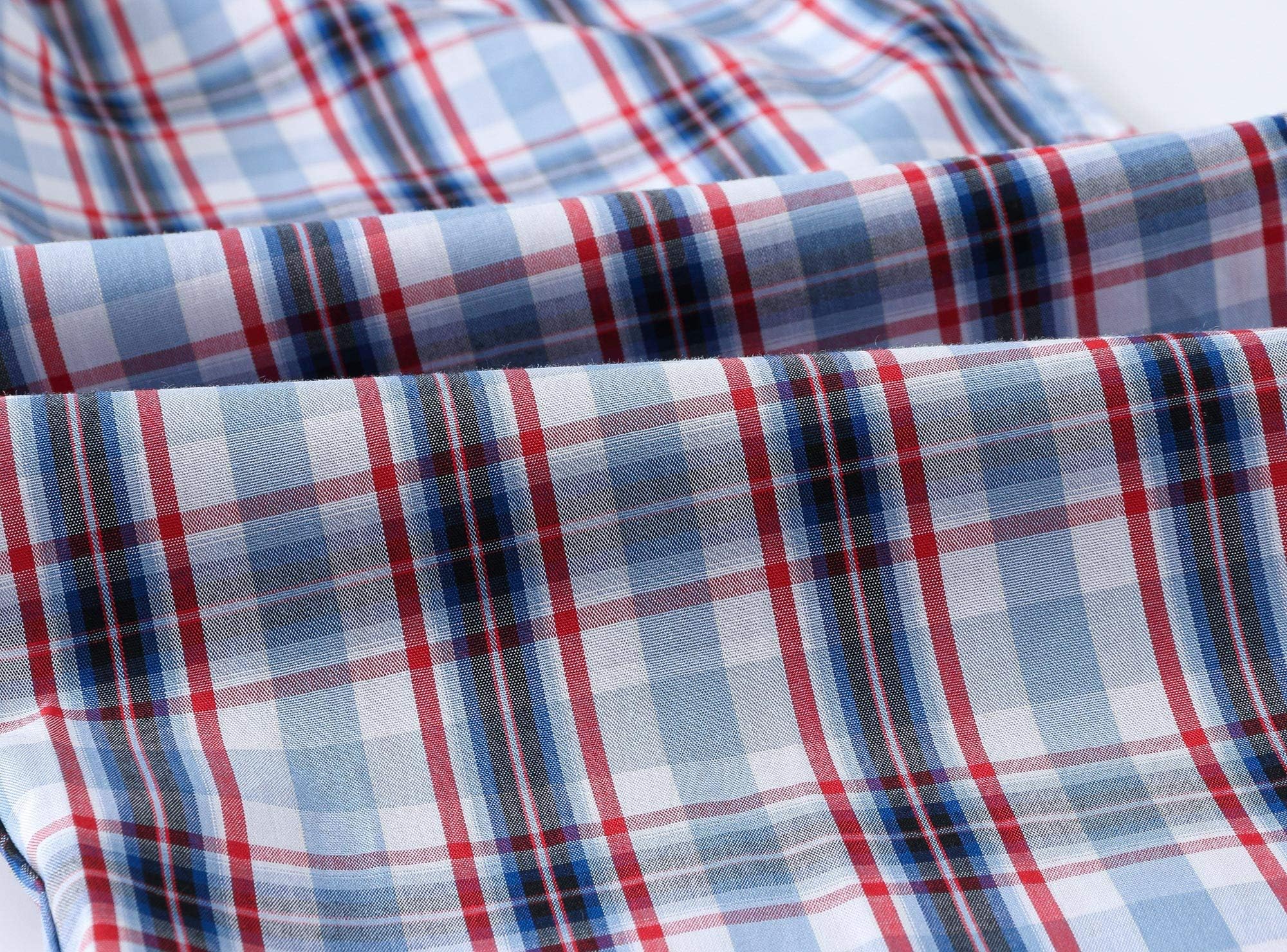 Pantalones De Pijama Para Hombre Cortos Algodón Pack De 3 Cuadros Ropa De Dormir Shorts con bolsillo