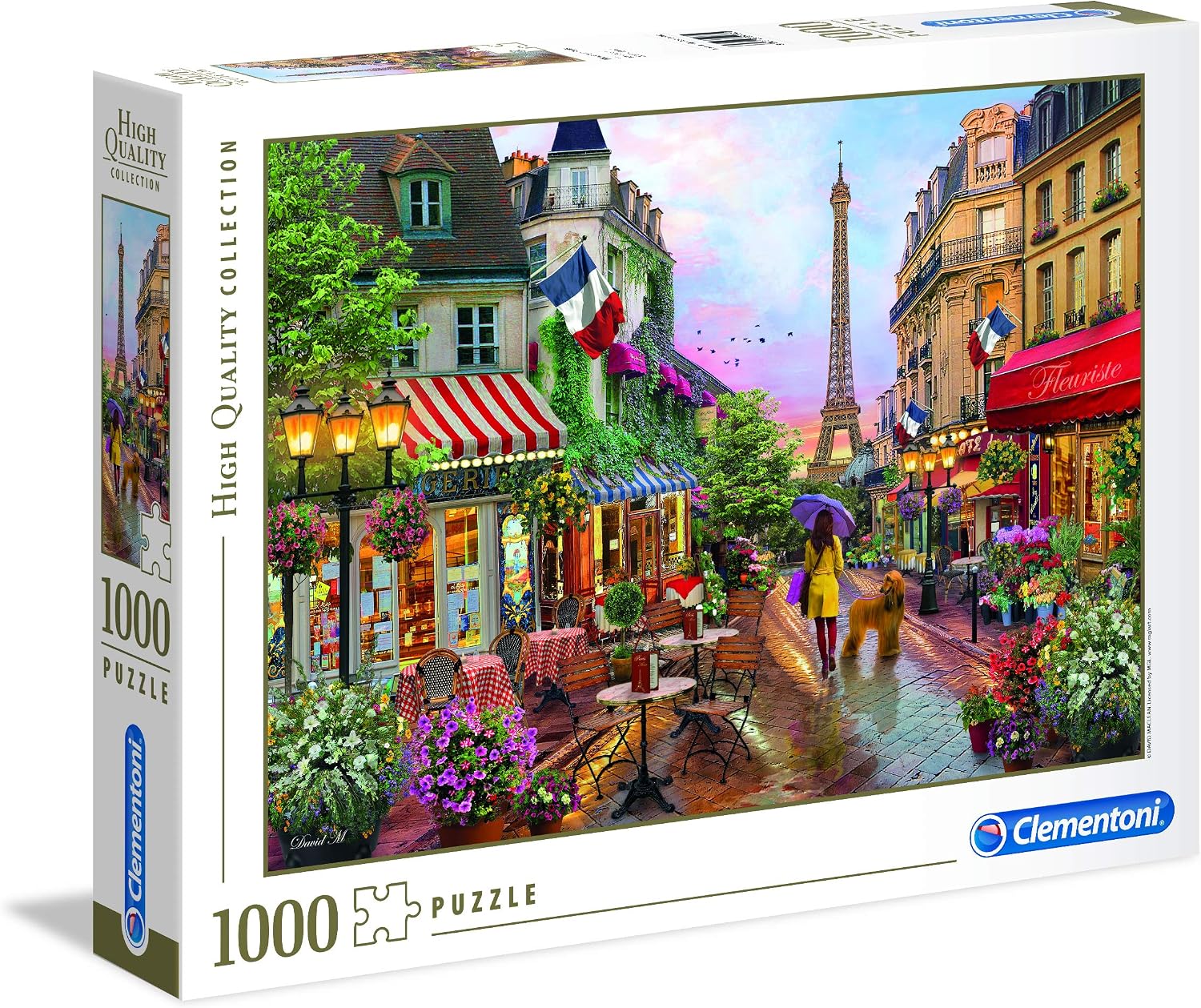 Clementoni - 39482 Collection Puzzle for Children and Adults -Flowers in Paris-1000 Pieces